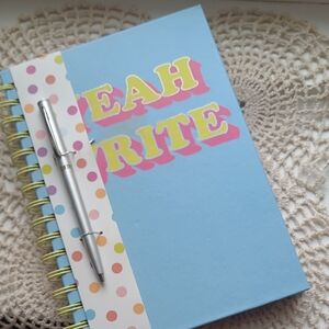 Colorful Spiral Notebook with Pen